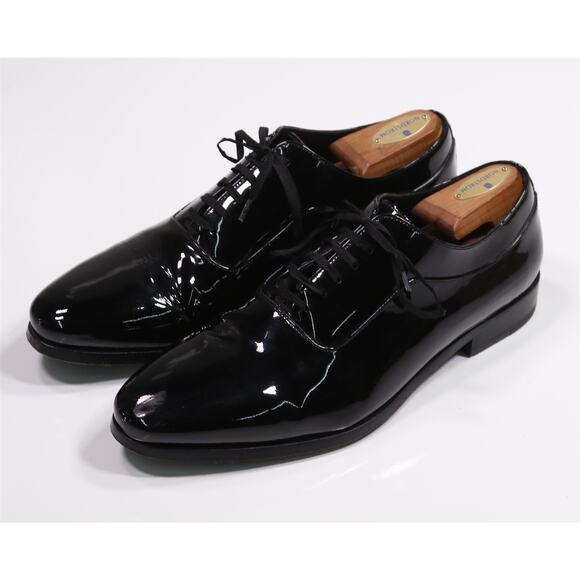Suitsupply Black Patent Leather Tuxedo Formal Wedding Oxford Dress Shoes US 10 main image 9